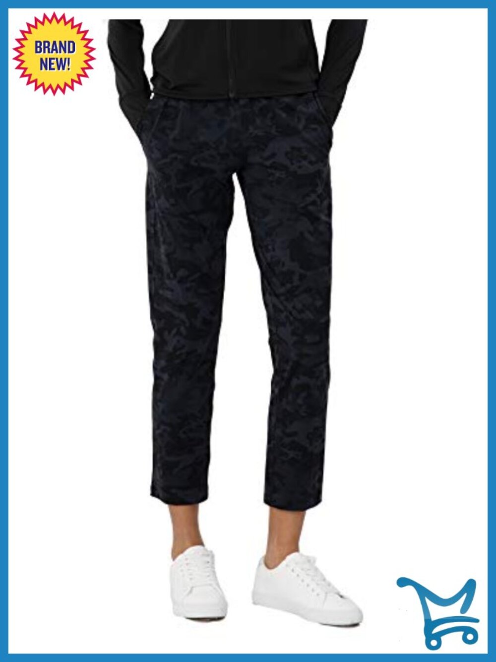 Women's 7/8 Joggers Travel Golf Pants with Pockets Nylon Spandex